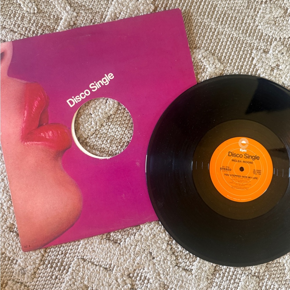 Disco Single Vinyl Record with Melba Moore 1978 vintage lp